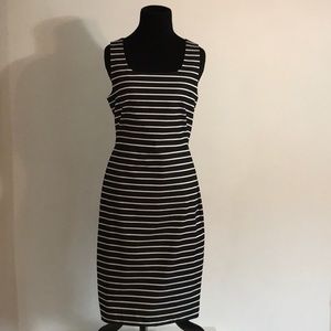 The Limited Black & White Striped Dress